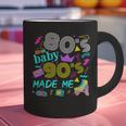 1980s 80's Baby 1990s 90's Made Me Birthday Nostalgia Vibes Graphic Print Coffee Mug