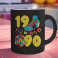 1990 Retro Raised In The 90s Old School Nostalgia Vibes Graphic Print Coffee Mug