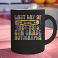 2025 Last Day Of School Autograph 6th Grade Graduation Graphic Print Coffee Mug
