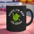 4th Grade Graduation Promotion Peace I'm Out Last Day Graphic Print Coffee Mug