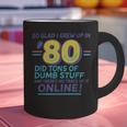 80s Nostalgia Retro Humor So Glad I Grew Up In The 80s Graphic Print Coffee Mug