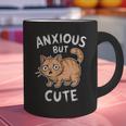 Anxious But Cute Anxiety Meme Cat Lover Introvert For Men Women Graphic Print Coffee Mug Anxious But Cute Anxiety Meme Cat Lover Introvert For Men Women Graphic Print Coffee Mug