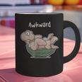 Awkward Turtle Upside Down Witty Comical Introvert Graphic Print Coffee Mug Awkward Turtle Upside Down Witty Comical Introvert Graphic Print Coffee Mug