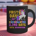 Back To School First Day Of Kindergarten Graduation Unicorn Graphic Print Coffee Mug
