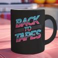 Back To Tapes Retro Cassette Mixtape 80s Nostalgia Graphic Print Coffee Mug