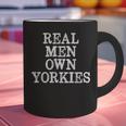 BDAZ Yorkie Dad Real Men Own Yorkies Terriers Dog Husband Small Graphic Print Coffee Mug