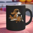 Beagle Flying a Plane Pilot Airplane Dog Mom Dad Graphic Print Coffee Mug