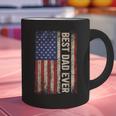 Best Dad Ever US American Flag For Father's Day Men Graphic Print Coffee Mug