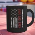 Best Dad Ever US American Flag Gift For Father's Day Short Sleeve Graphic Print Coffee Mug