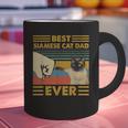 Best Siamese Cat Dad Ever Retro Vintage Sunset Graphic Print Coffee Mug