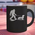 Bigfoot Walking Dachshund Tee Wiener Dog Dad Graphic Print Coffee Mug
