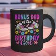 Bonus Dad Of The Birthday Girl Rolling Skate Bday Family Graphic Print Coffee Mug