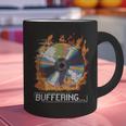 Buffering Glitched CD On Fire 2000s Nostalgia Graphic Print Coffee Mug