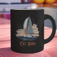 Cat Dad Vintage Catamaran Sailing Graphic Print Coffee Mug