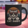 Cat Daddy Sunglasses Sunset Retro Fur Dad Papa Kitten Men Graphic Print Coffee Mug