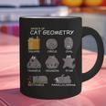 Cat Geometry Math Cat For Cat Dad Cat Mom Kids Graphic Print Coffee Mug