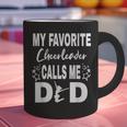 Cheer Dad My Favorite Cheerleader Calls Me Dad Graphic Print Coffee Mug