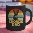 Chorkie Dad Retro Sunset Chihuahua Yorkie Mix Lover Graphic Print Coffee Mug