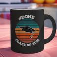 Class Of 2021 Done Senior Graduation Retro Sunset Graphic Print Coffee Mug