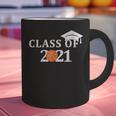 Class Of 2021 Graduation Him Her Basketball Pullover Graphic Print Coffee Mug