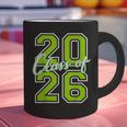 Class Of 2026 Graduation Varsity Lime Green Letters Graphic Print Coffee Mug