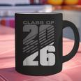 Class Of 2026 High School Senior Graduation Grey Sport Style Graphic Print Coffee Mug