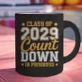 Class Of 2029 Count Down Fun First Day 8th Grade Graduation Graphic Print Coffee Mug