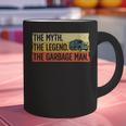 Cool Garbage Man Art For Men Dad Father Garbage Dump Truck Graphic Print Coffee Mug