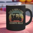 This Is How A Cool Grandpa Rolls Vintage Golf Dad Grandpa Graphic Print Coffee Mug