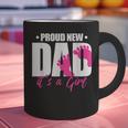 Cool Parent Apparel Proud New Dad It's A Girl Classic Fit Short Sleeve Crew Neck T-Shirt Small Graphic Print Coffee Mug