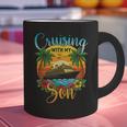 Cruising With My Son Mom Dad Cruise Vacation Matching Graphic Print Coffee Mug