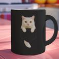 Cute Cat Pocket Cat Mom Cat Dad Cat Lover Graphic Print Coffee Mug