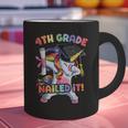 Dabbing 4th Grade Unicorn Graduation Class Of 2021 Nailed It Graphic Print Coffee Mug