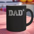 Dad For Dad Dad Of 6 Six Fathers Day Vintage Graphic Print Coffee Mug