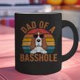 Dad Of a Basshole Basset Hound Owner Graphic Print Coffee Mug Dad Of a Basshole Basset Hound Owner Graphic Print Coffee Mug