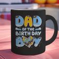 Dad Of The Birthday Boy Blue Dog Family Matching Graphic Print Coffee Mug