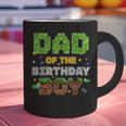 Dad Of The Birthday Boy Pixel Gamer Party Matching Family Graphic Print Coffee Mug