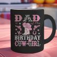 Dad Of The Birthday Cowgirl Pink Disco Rodeo Western Graphic Print Coffee Mug