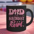 Dad Of The Birthday Girl Family Pink Coquette Bow Graphic Print Coffee Mug