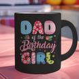 Dad Of The Birthday Girl Family Summer Beach Birthday Party Graphic Print Coffee Mug