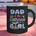 Dad Of The Birthday Mermaid Girl Family Matching Party Graphic Print Coffee Mug