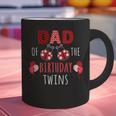 Dad Of The Birthday Twins Ladybug Birthday Family Matching Graphic Print Coffee Mug