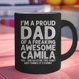 Dad Of CAMILA Father's Day Personalized Name Joke Graphic Print Coffee Mug