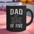 Dad Of Five Father Of 5 Proud Dad Of 5 Father Of Five Graphic Print Coffee Mug