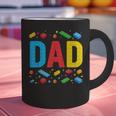 Dad Master Builder Building Bricks Blocks Family Fathers Day Graphic Print Coffee Mug