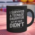 Dad Mom I Survived Teenage Daughter Survivor Graphic Print Coffee Mug