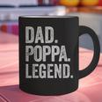 Dad Poppa Legend Vintage Distressed Bold Poppa Graphic Graphic Print Coffee Mug