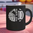 Dad Of Both Proud Football And Cheer Dad Graphic Print Coffee Mug