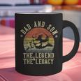 Dad And Son The Legend And The Legacy Dad Graphic Print Coffee Mug Dad And Son The Legend And The Legacy Dad Graphic Print Coffee Mug