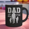 Dad Sons First Hero Daughter Love For Father's Day Graphic Print Coffee Mug Dad Sons First Hero Daughter Love For Father's Day Graphic Print Coffee Mug